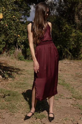 Maeve Skirt - Burgundy