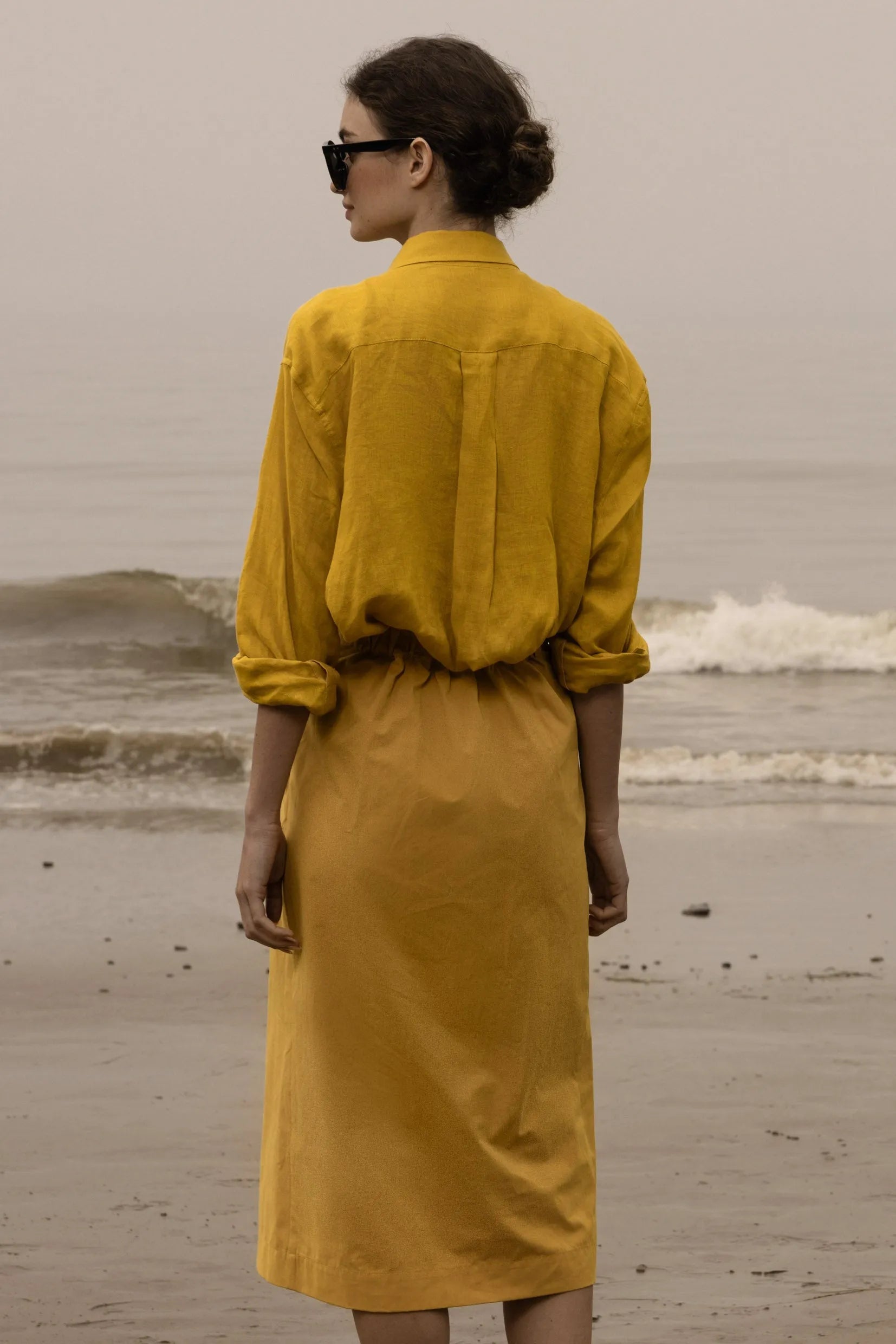 Camille Skirt - Jaune Trench - Heidi Merrick