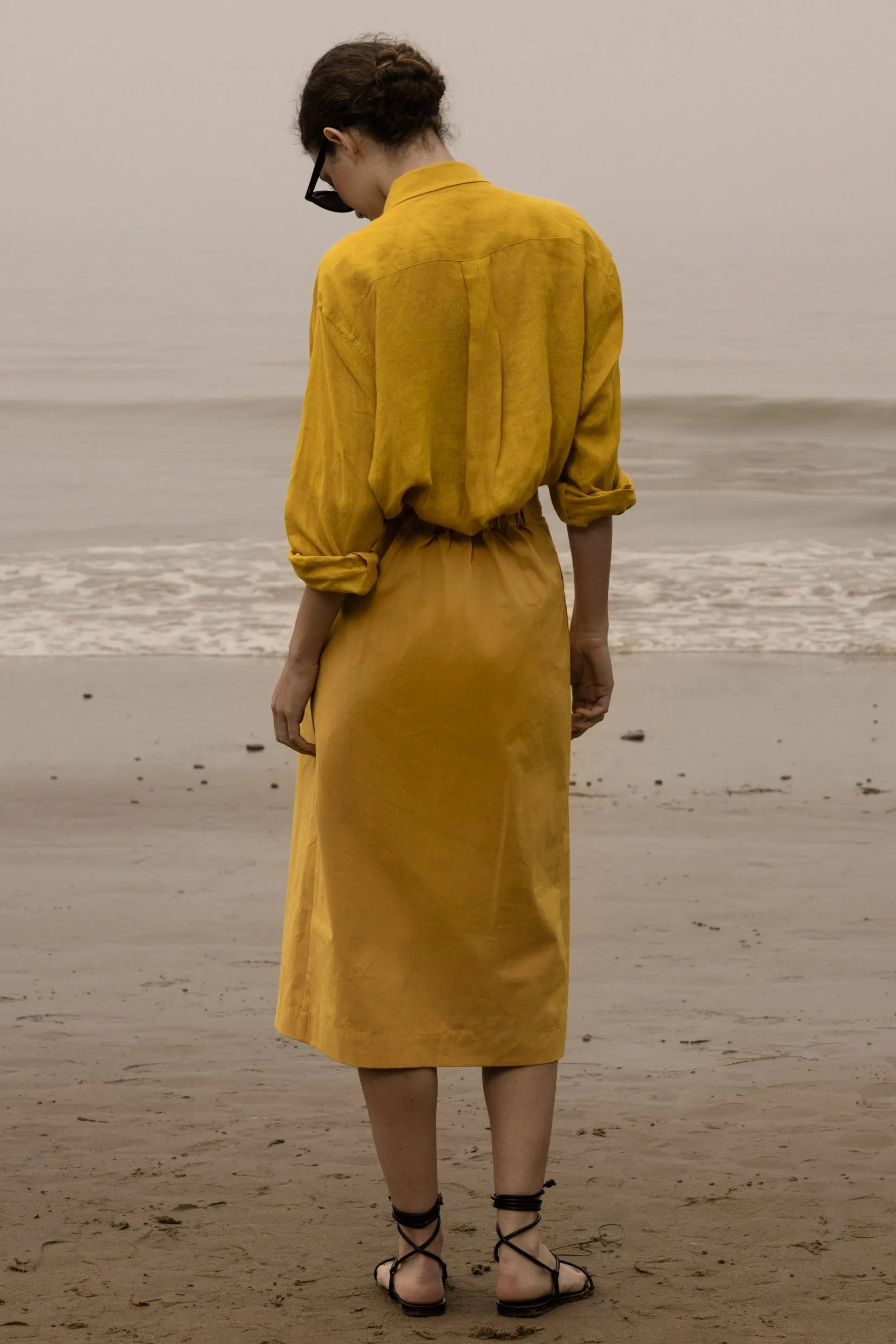 Camille Skirt - Jaune Trench - Heidi Merrick