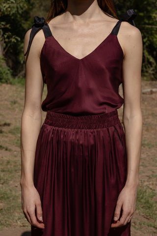 Maeve Skirt - Burgundy