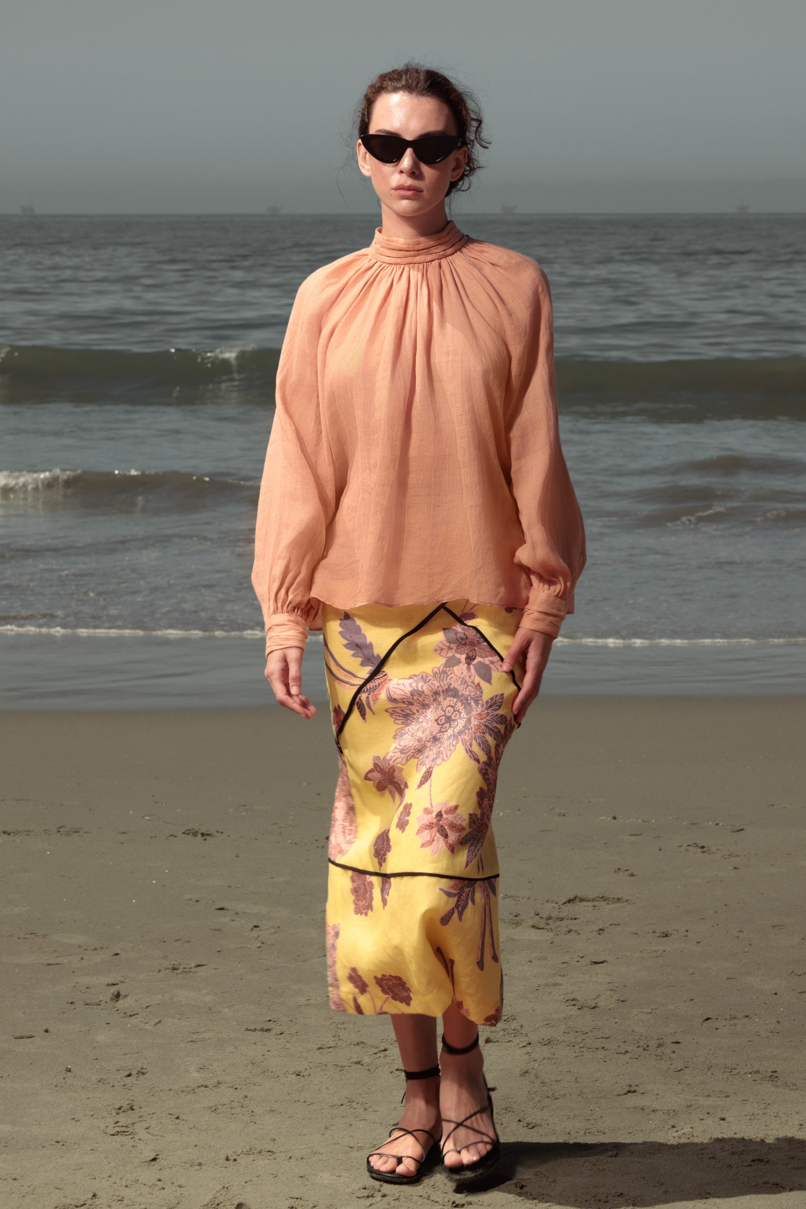 Verse Top - Sunrise Tissue Linen - Heidi Merrick