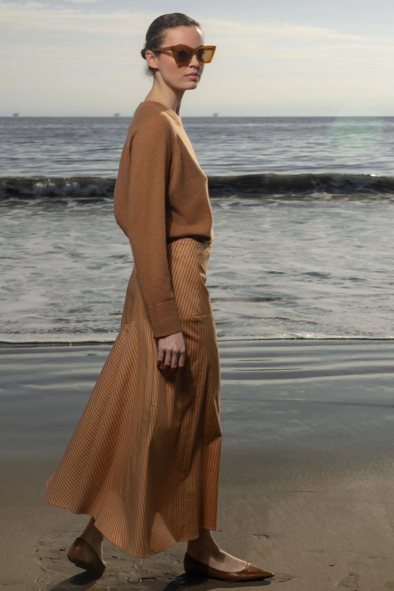 Kite Skirt - Ticking Stripe - Heidi Merrick