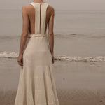 Windsor Gown - Ivory Silk Noil - Heidi Merrick