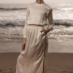 Maeve Skirt - Ivory - Heidi Merrick