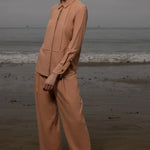 Baptise Pant - Blush Silk Noil - Heidi Merrick