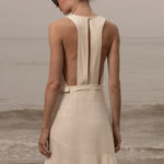 Windsor Gown - Ivory Silk Noil - Heidi Merrick