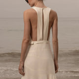 Windsor Gown - Ivory Silk Noil - Heidi Merrick