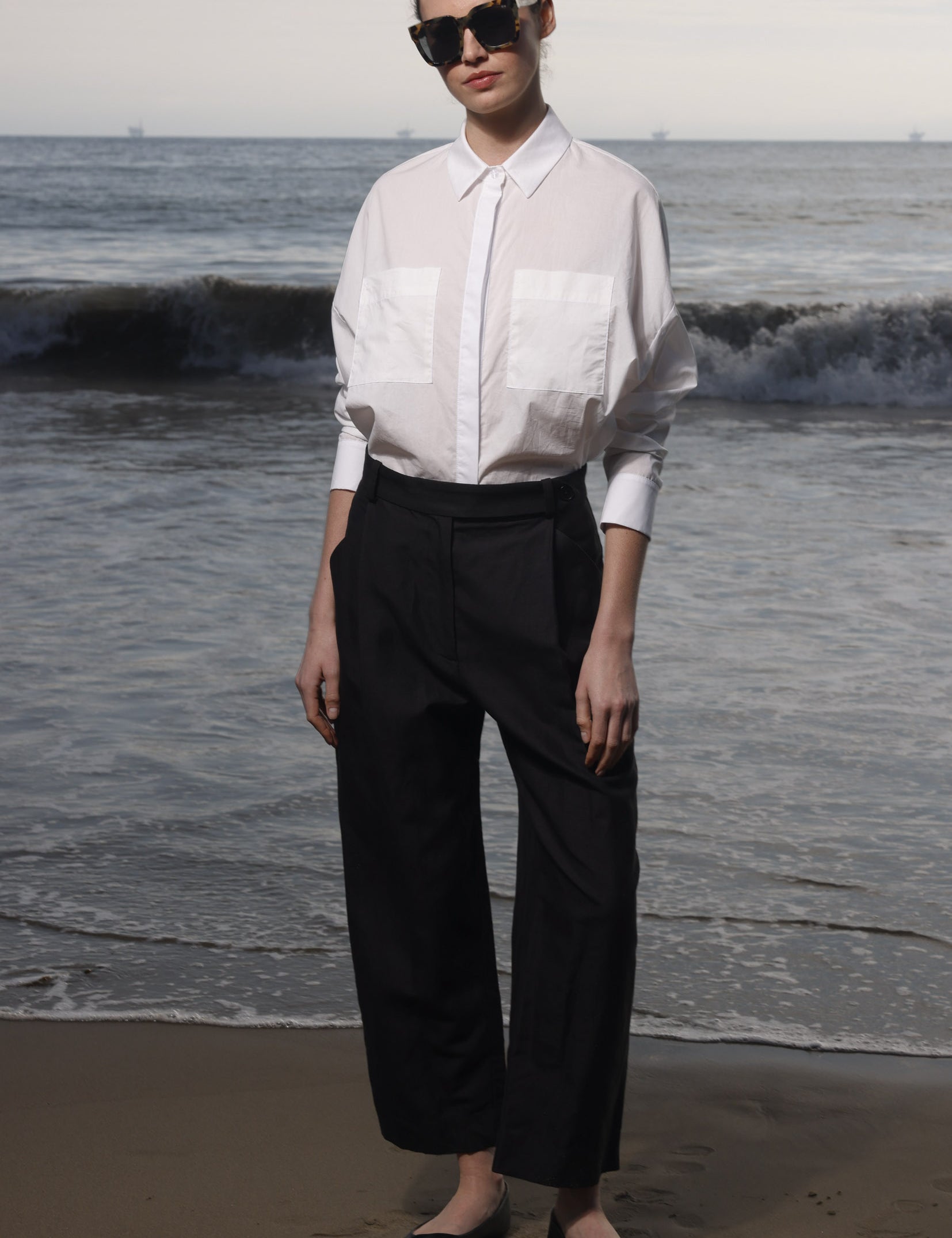 Baptise Pant - Black Linen - Heidi Merrick