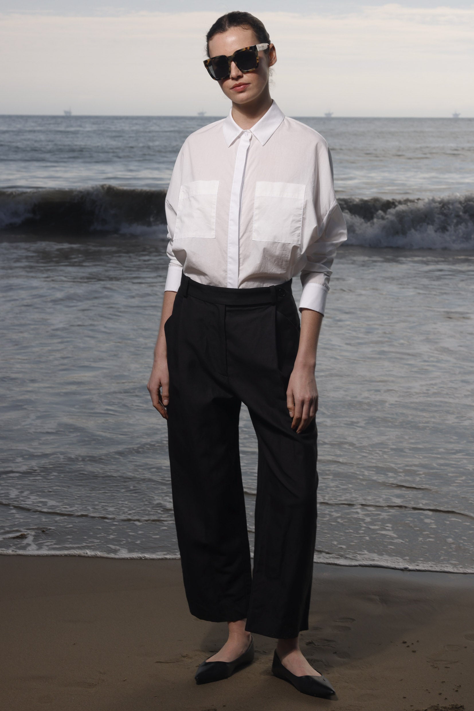 Baptise Pant - Black Linen - Heidi Merrick