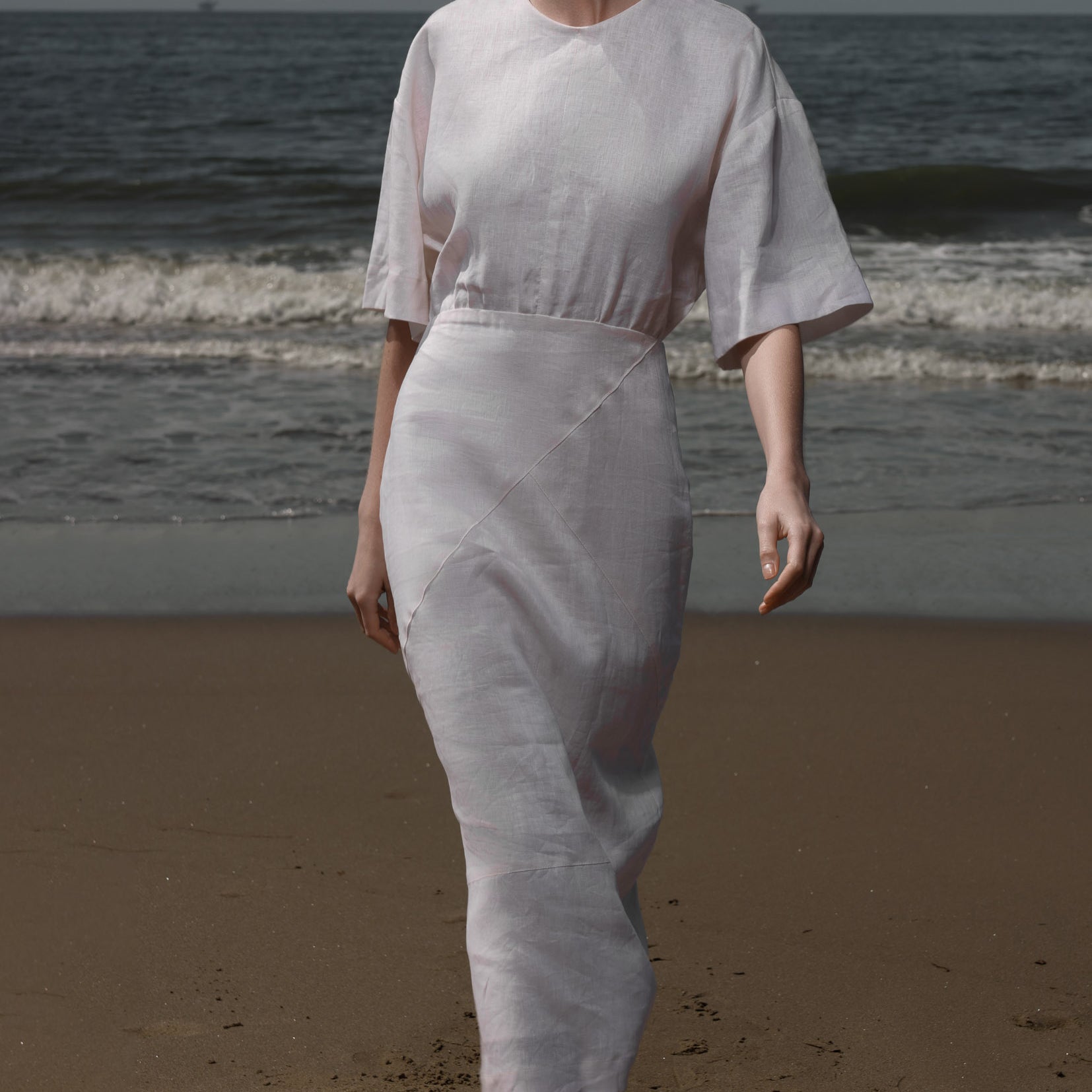 Fauna Dress - Ivory Linen - Heidi Merrick
