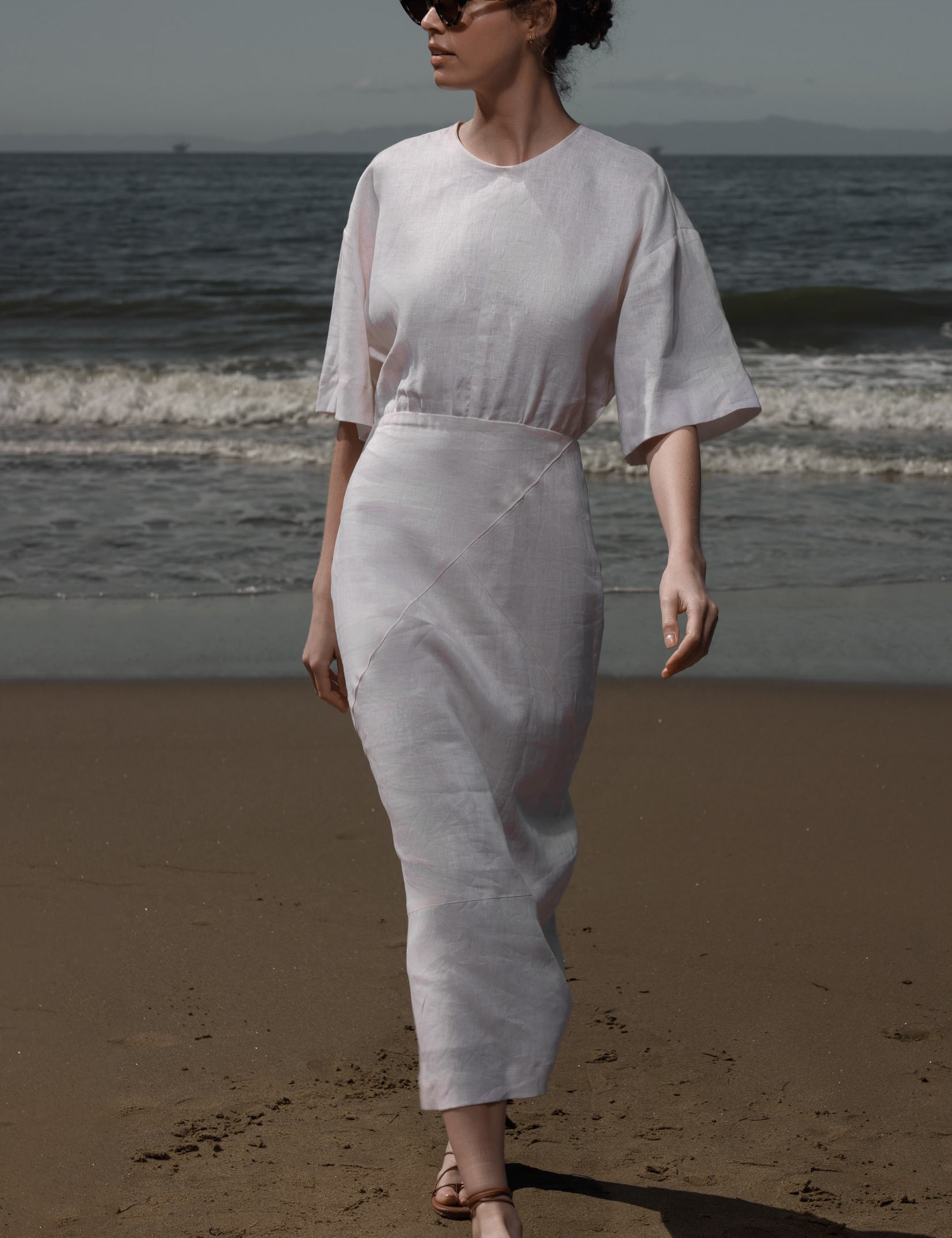 Fauna Dress - Ivory Linen - Heidi Merrick