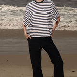 SRF LA Sailor Tee - White & Blue Stripes