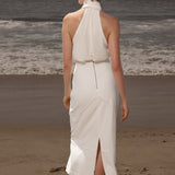 Geometry Skirt - Ivory Silk Noil - Heidi Merrick