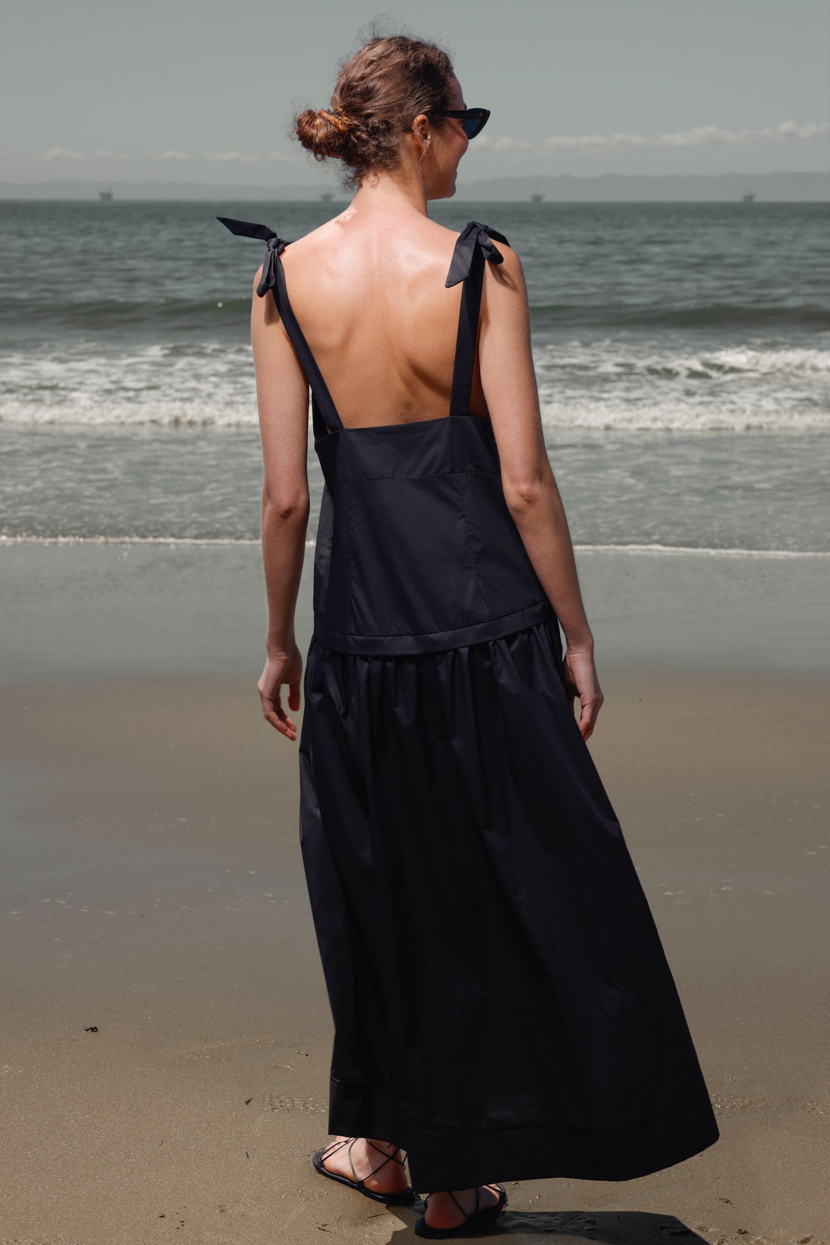 Ballerine Dress - Black Shirting - Heidi Merrick