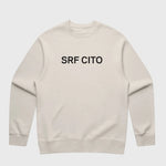 SRF CITO Unisex Crewneck - Black on Cream - Heidi Merrick