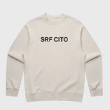 SRF CITO Unisex Crewneck - Black on Cream - Heidi Merrick