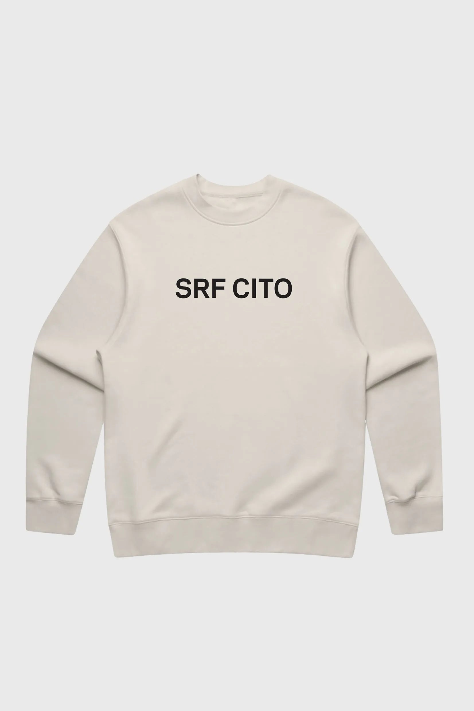 SRF CITO Unisex Crewneck - Black on Cream - Heidi Merrick