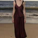 Maeve Skirt - Burgundy - Heidi Merrick