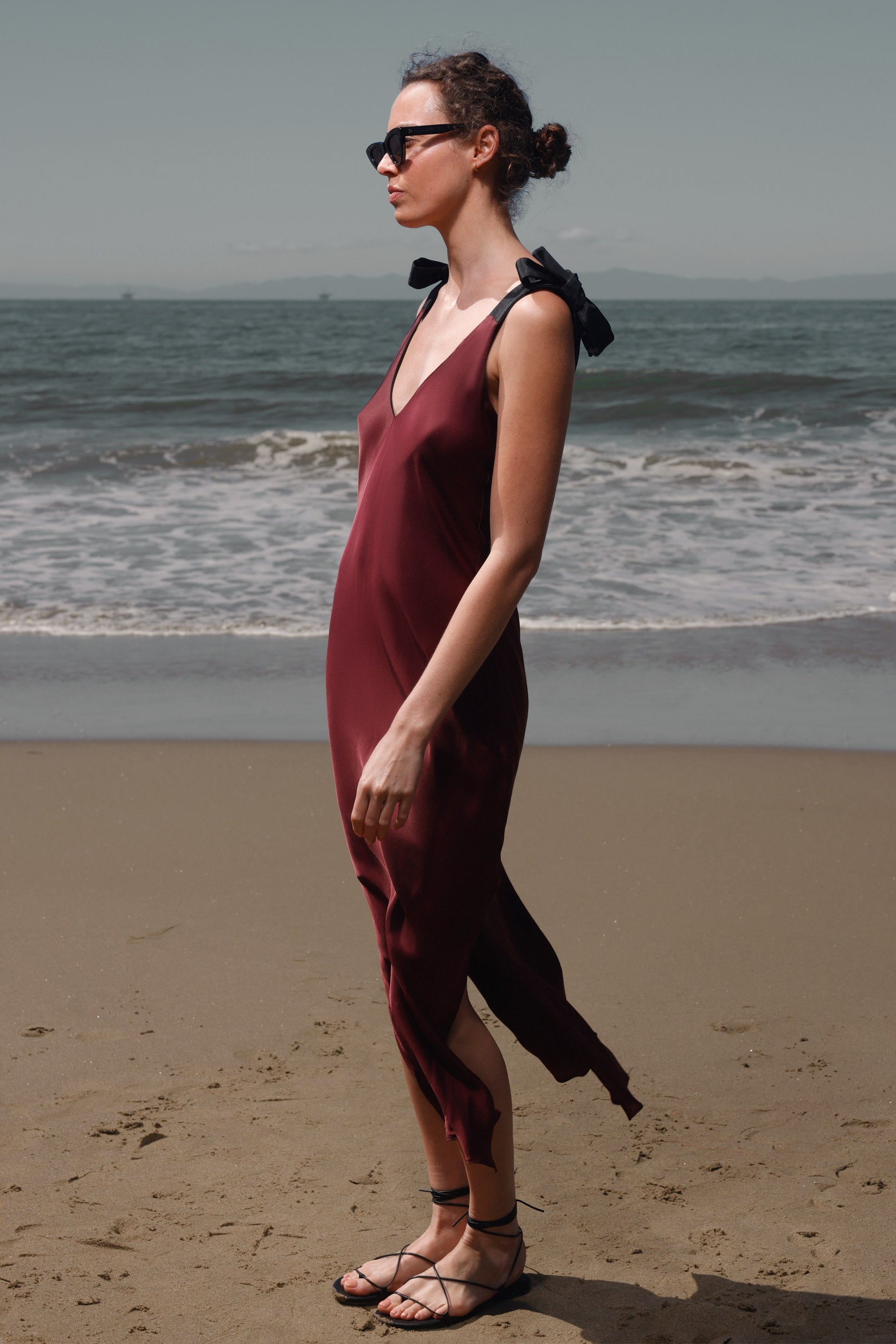 Marion Slip Dress - Burgundy - Heidi Merrick