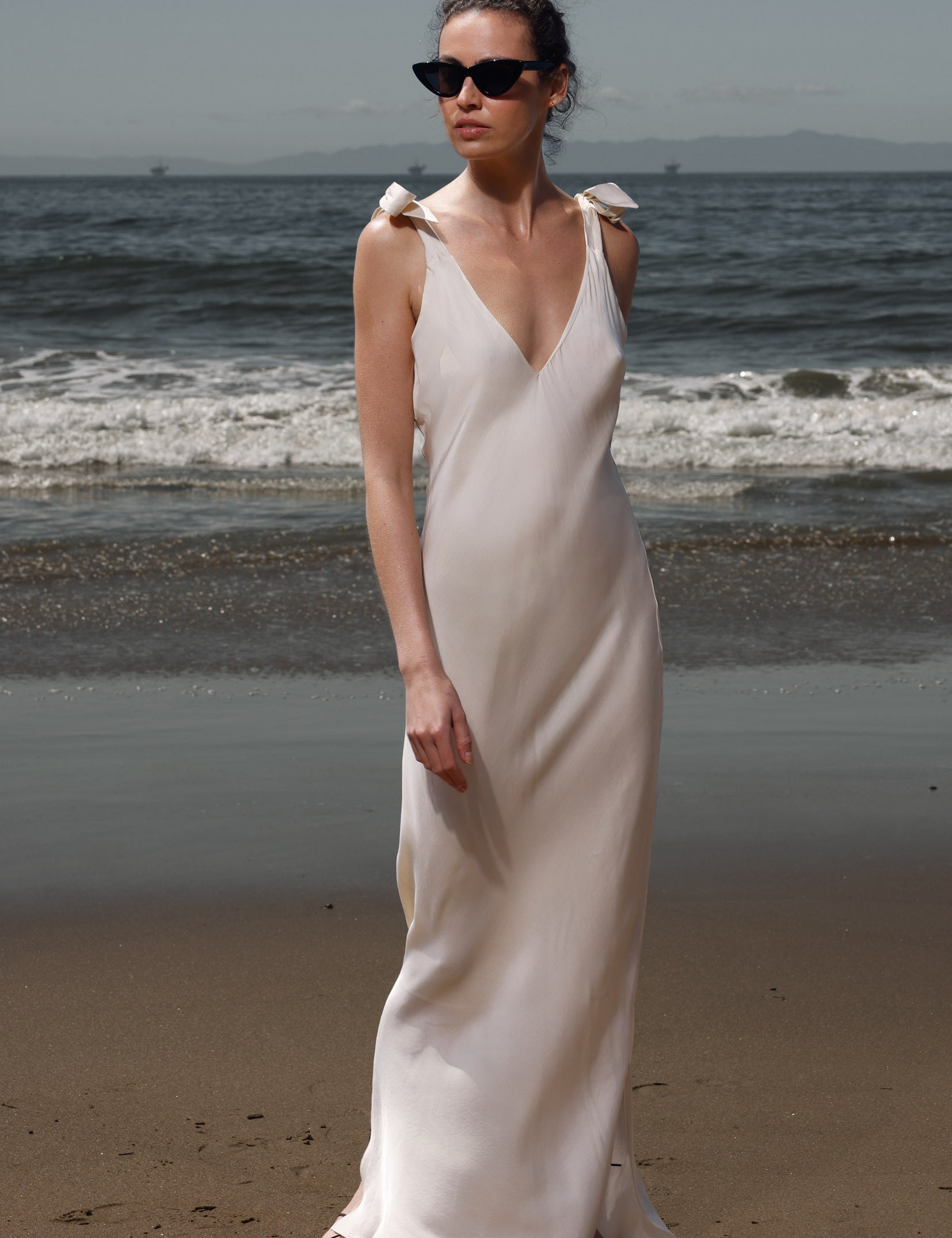 Grace Slip Dress - Cream - Heidi Merrick