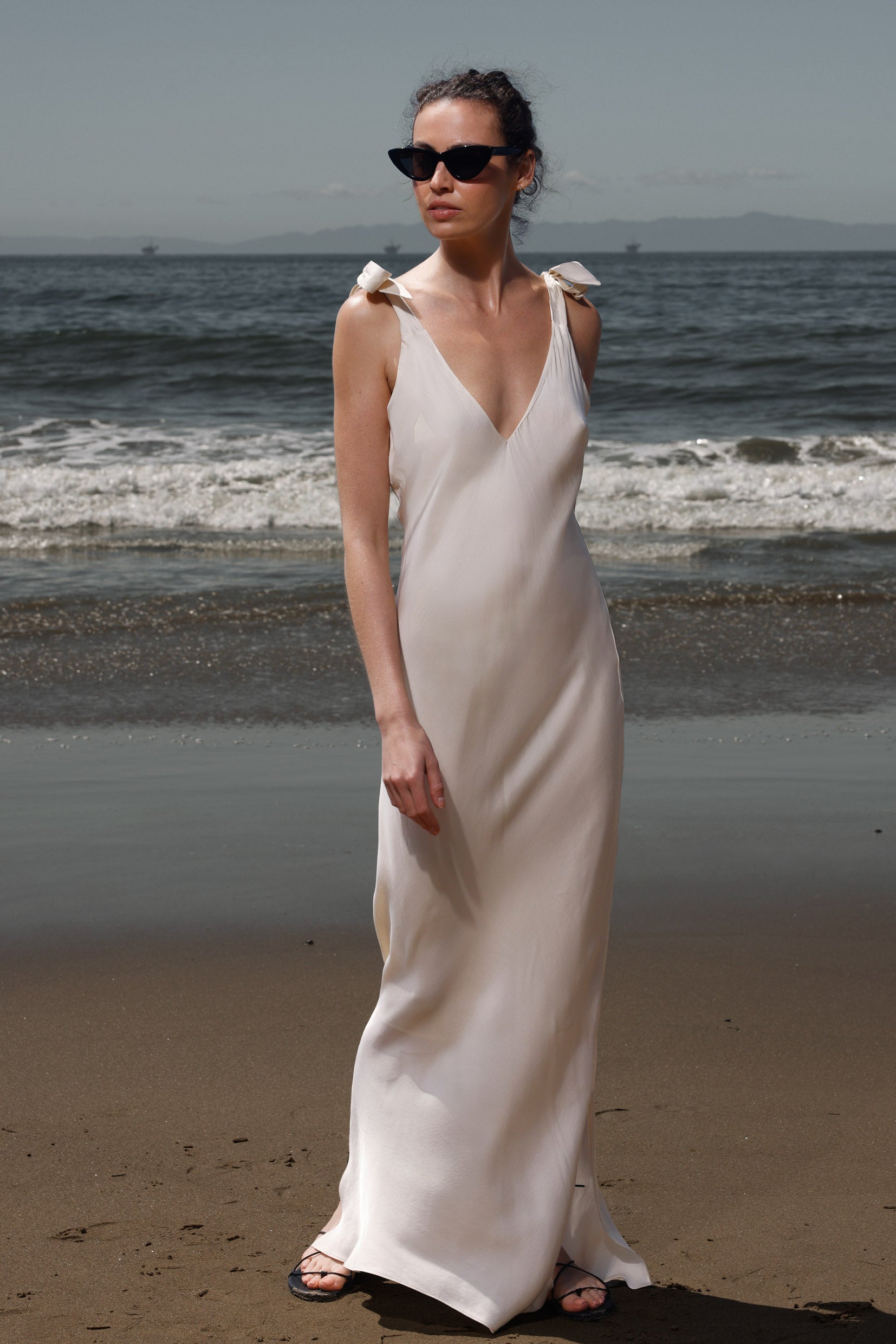 Grace Slip Dress - Cream - Heidi Merrick