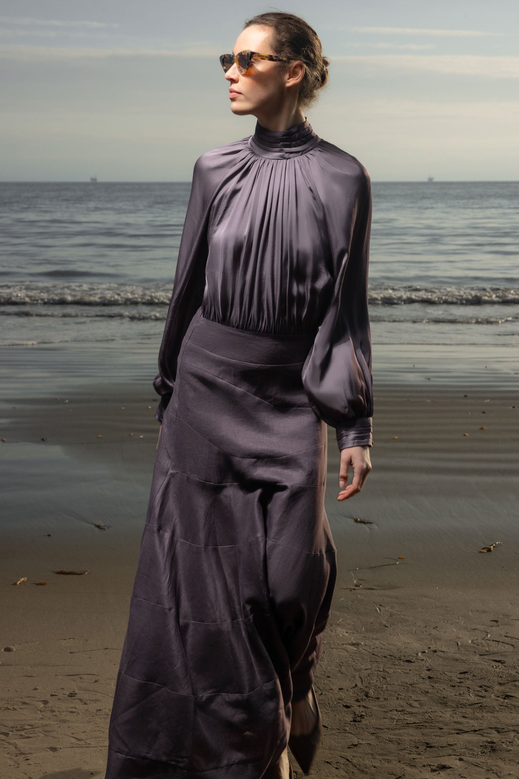 Letter Blouse - Lavender - Heidi Merrick