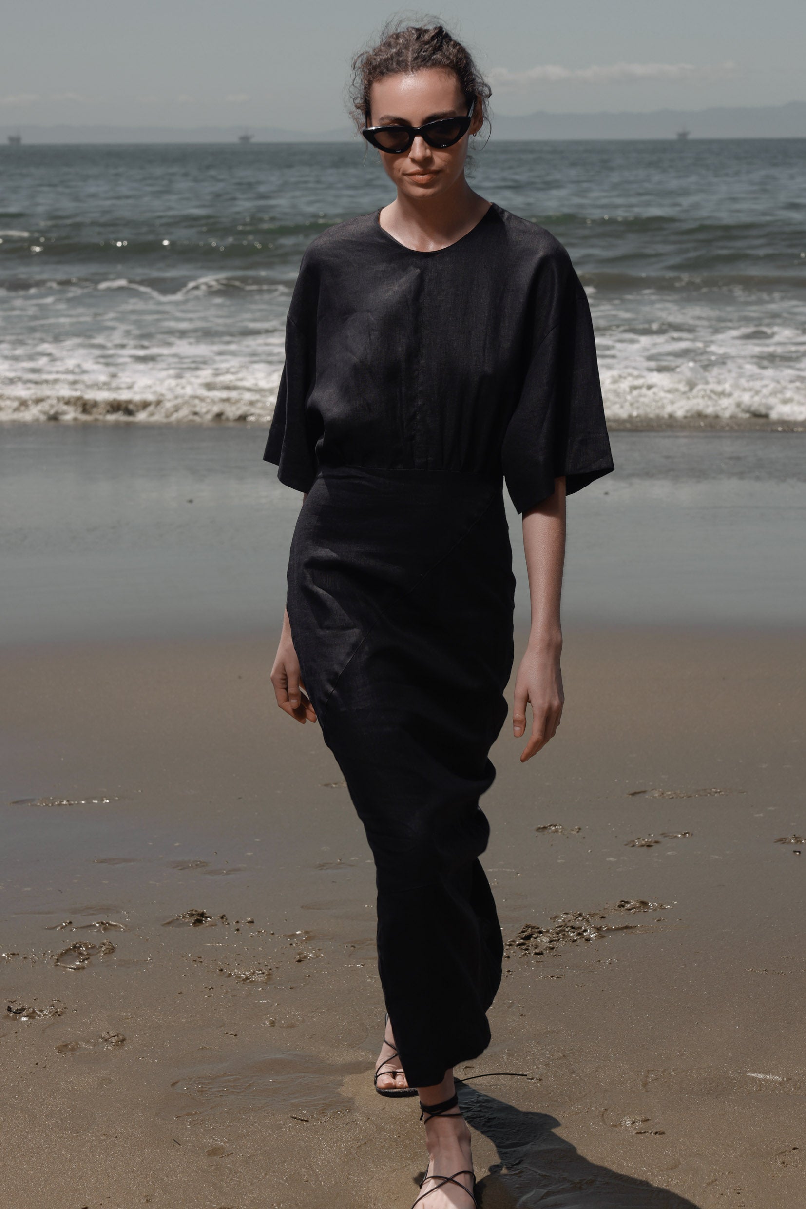 Fauna Dress - Frog Linen - Heidi Merrick