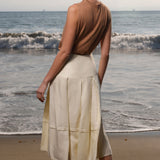 Contessa Skirt - Glass Green Linen