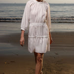 Brooke Dress - White Shirting - Heidi Merrick