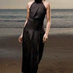 Nysa Dress - Black Linen - Heidi Merrick