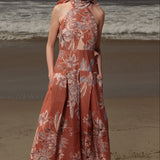 Ginger Dress - Orange Batik