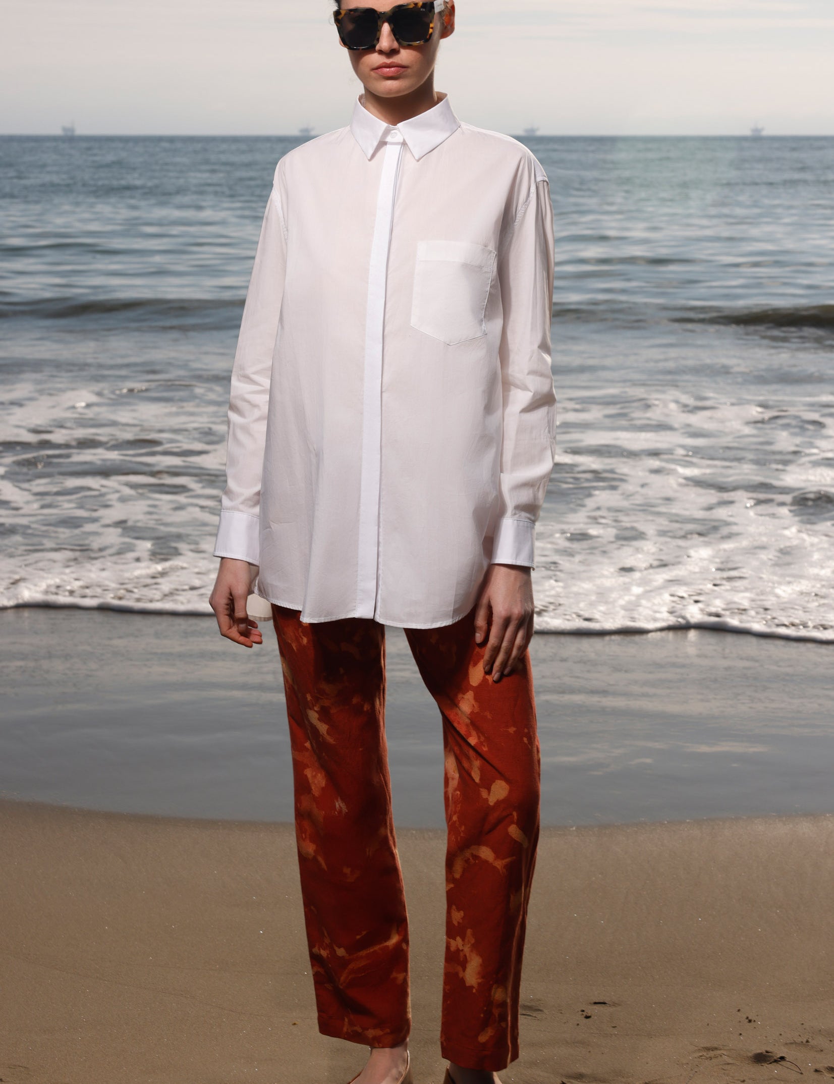 JJ Shirt - White Shirting - Heidi Merrick