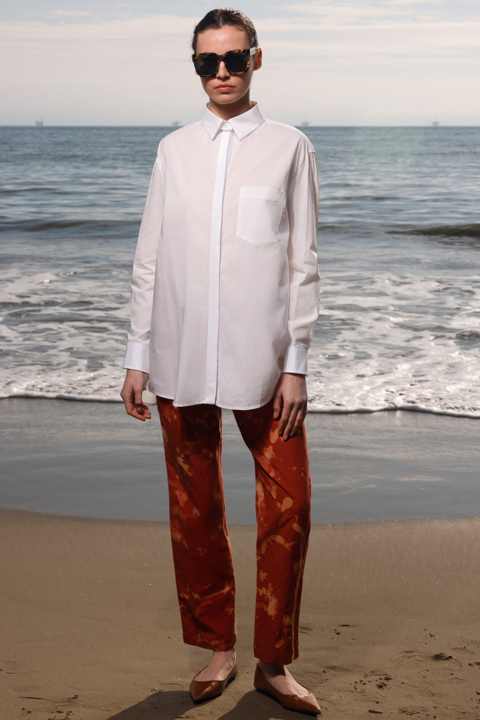 JJ Shirt - White Shirting - Heidi Merrick
