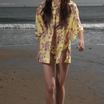 Aloha Shirt - Yellow Batik - Heidi Merrick