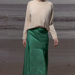 Gale Skirt - Green Moire - Heidi Merrick