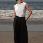 Chaplin Pant - Black Linen - Heidi Merrick