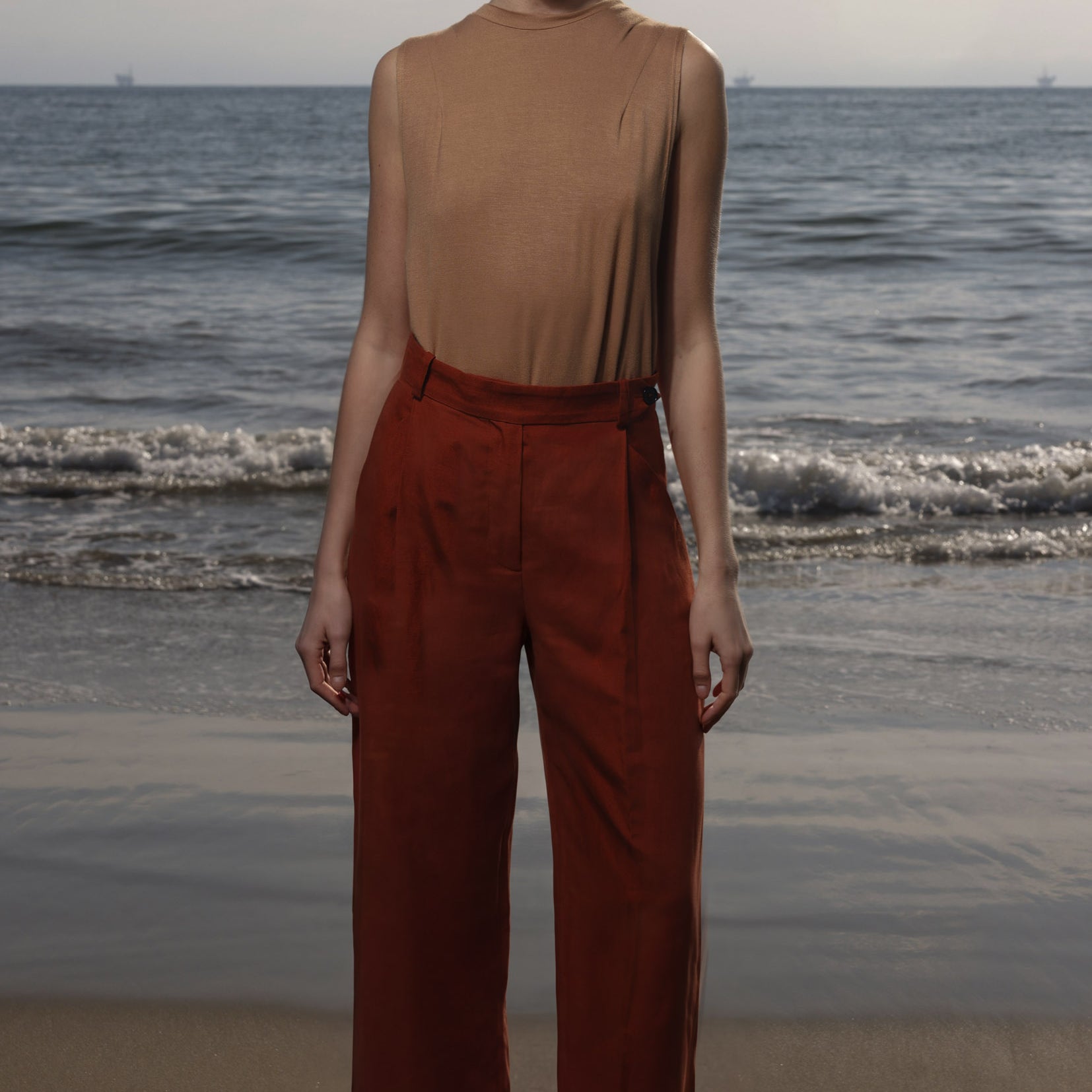 Baptise Pant - Sienna Silk & Hemp - Heidi Merrick