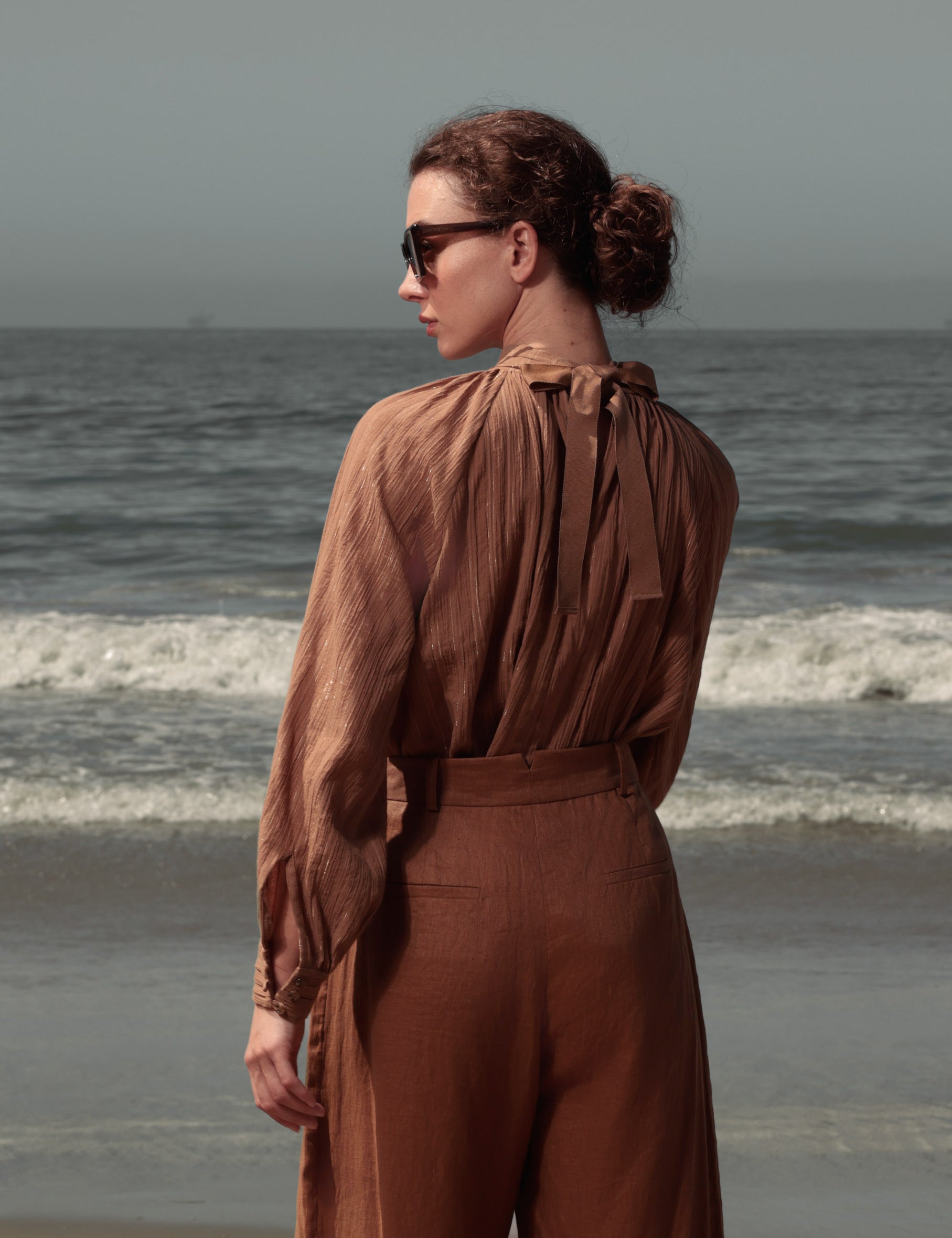 Verse Top - Sabel Lurex Gauze - Heidi Merrick