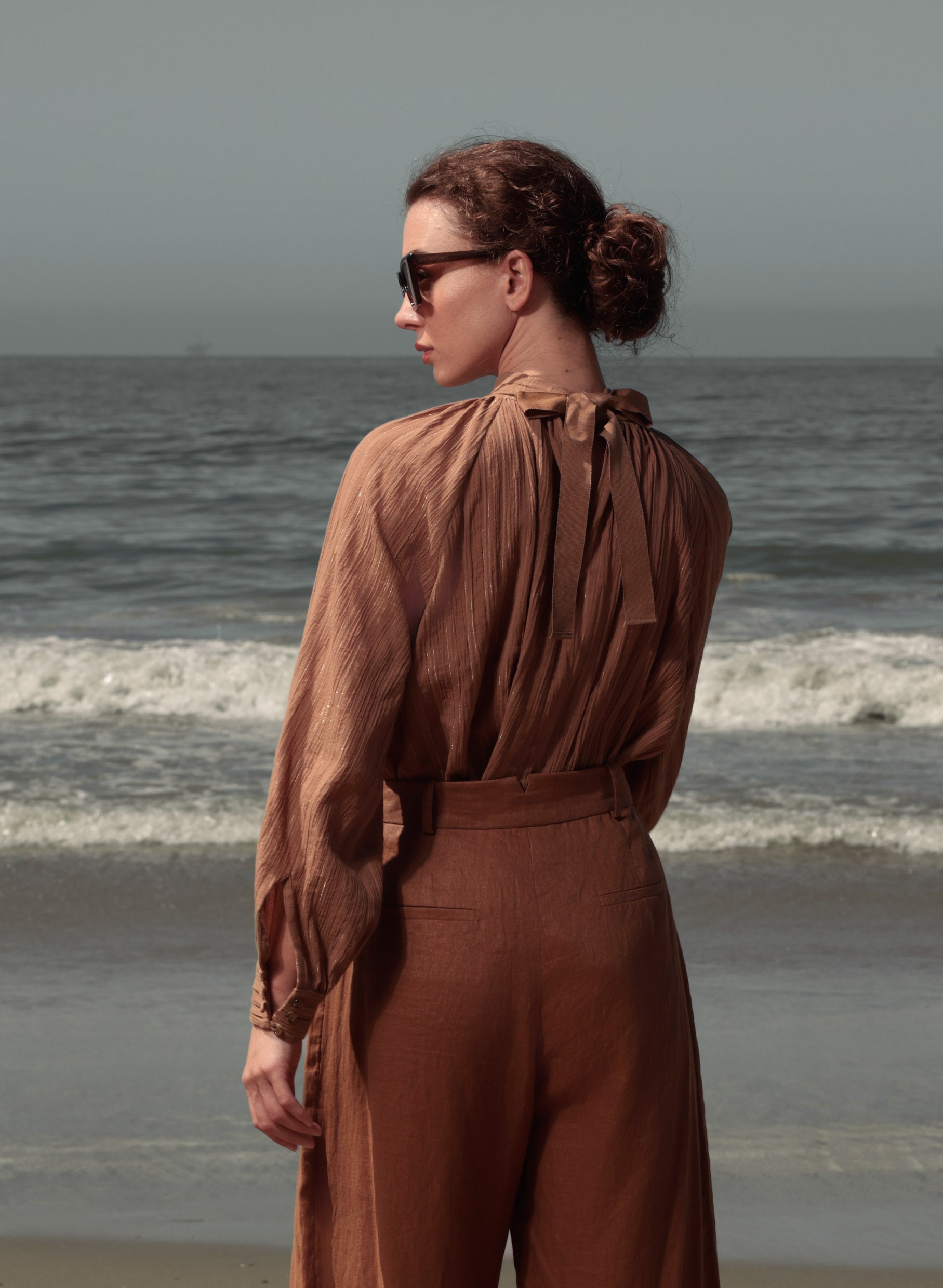 Verse Top - Sabel Lurex Gauze - Heidi Merrick
