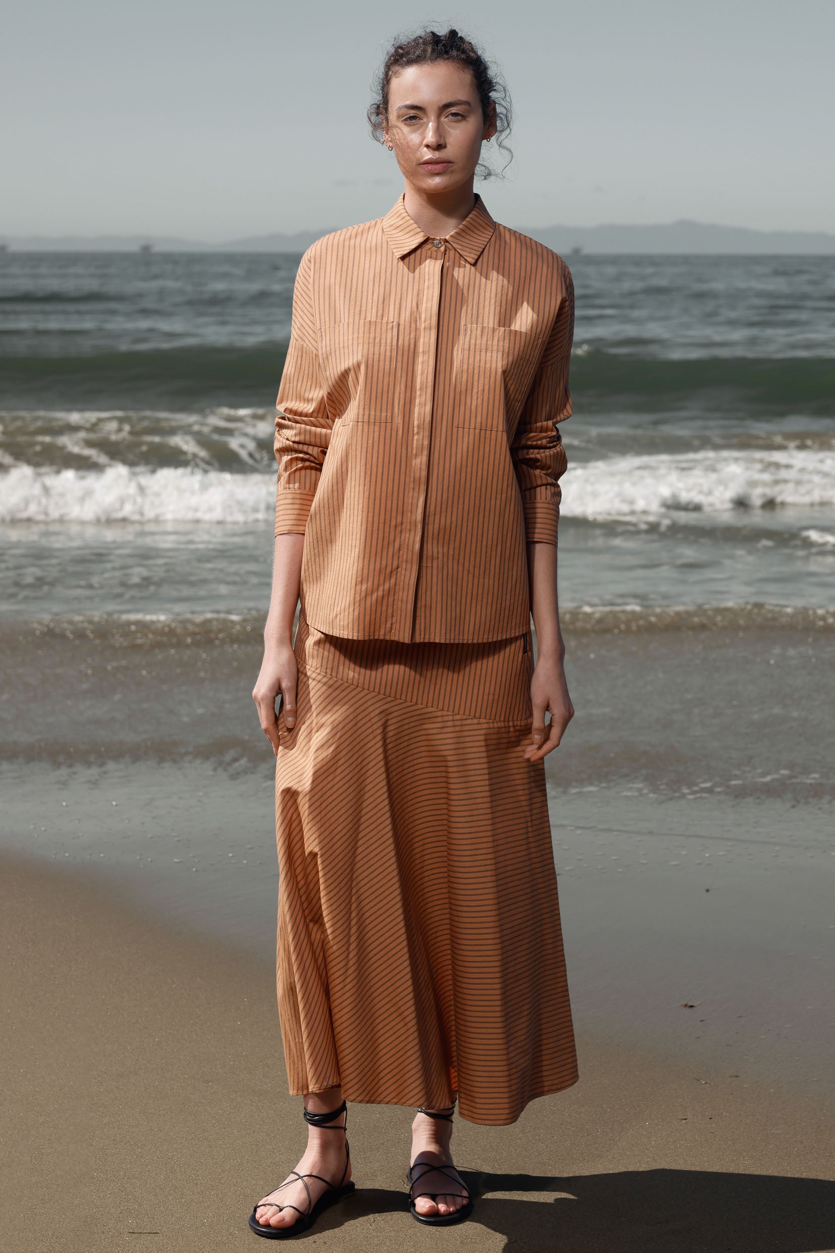 Kite Skirt - Ticking Stripe - Heidi Merrick