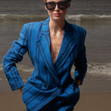 Mars Blazer - Blue Moroccan Stripe