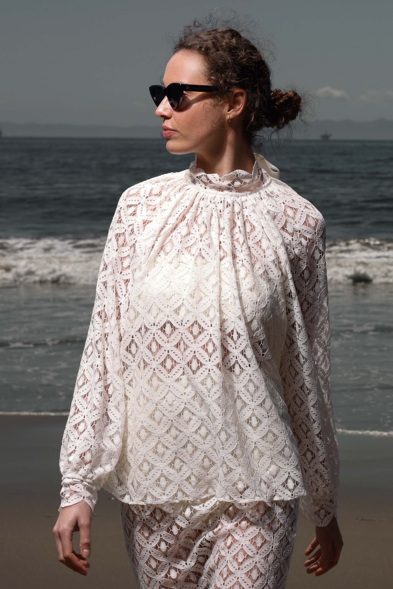 Missive Blouse - Clair de Lune Lace - Heidi Merrick