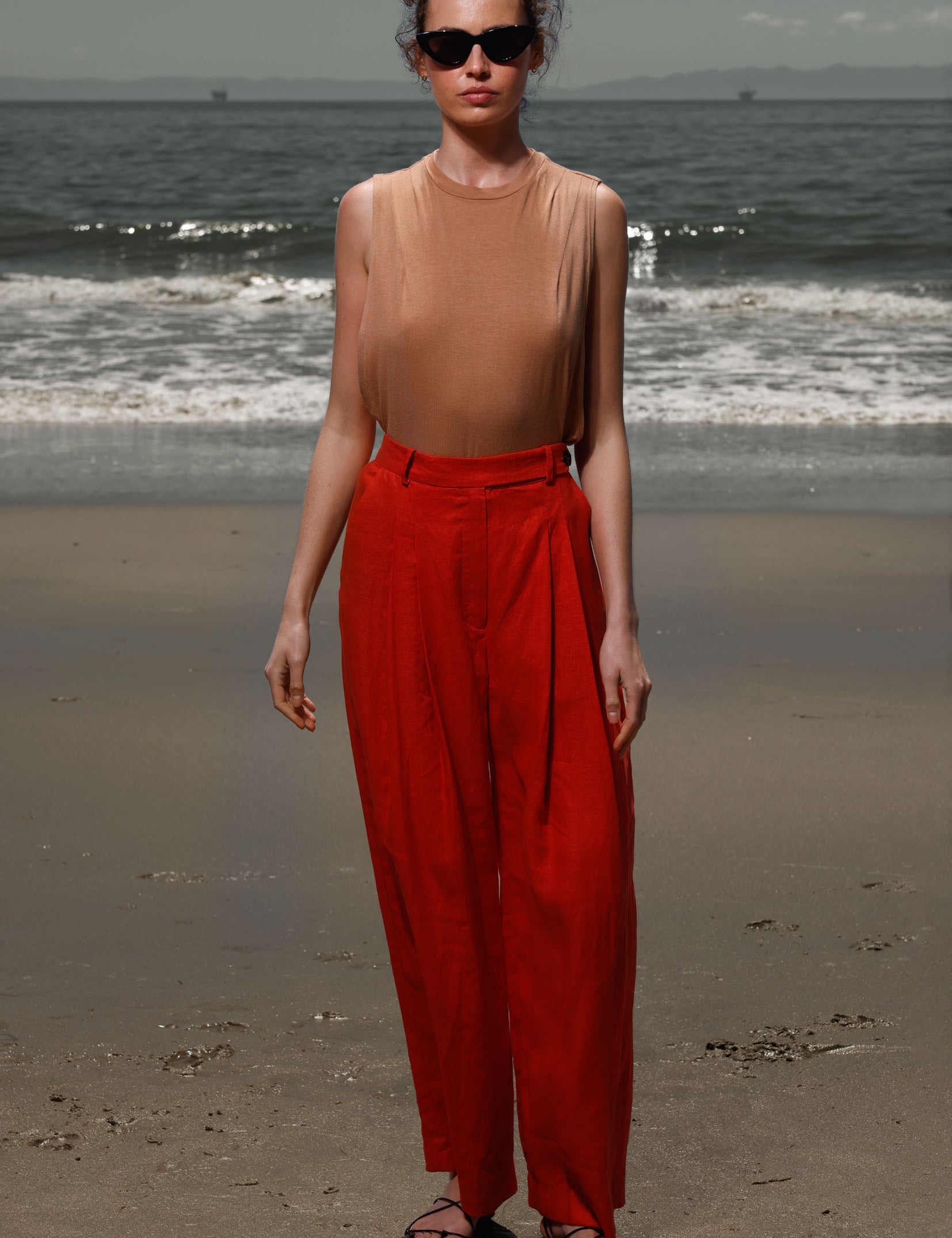Chaplin Pant - Vermilion - Heidi Merrick