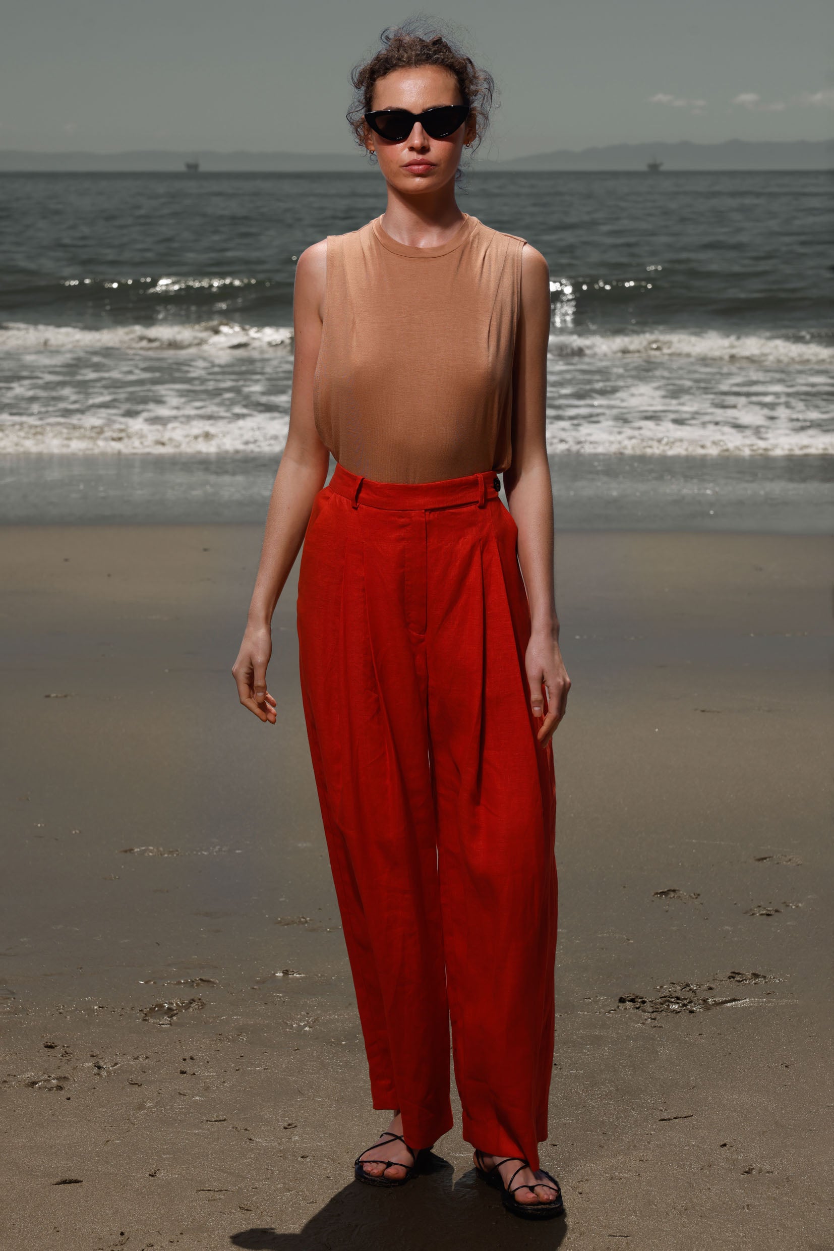 Chaplin Pant - Vermilion - Heidi Merrick