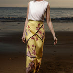 Geometry Skirt - Yellow Batik - Heidi Merrick