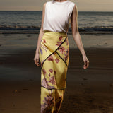 Geometry Skirt - Yellow Batik - Heidi Merrick