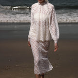 Tara Skirt - Clair de Lune Lace - Heidi Merrick