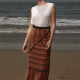 Geometry Skirt - Golden Moroccan Stripe