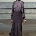 Gale Skirt - Lavender Linen - Heidi Merrick