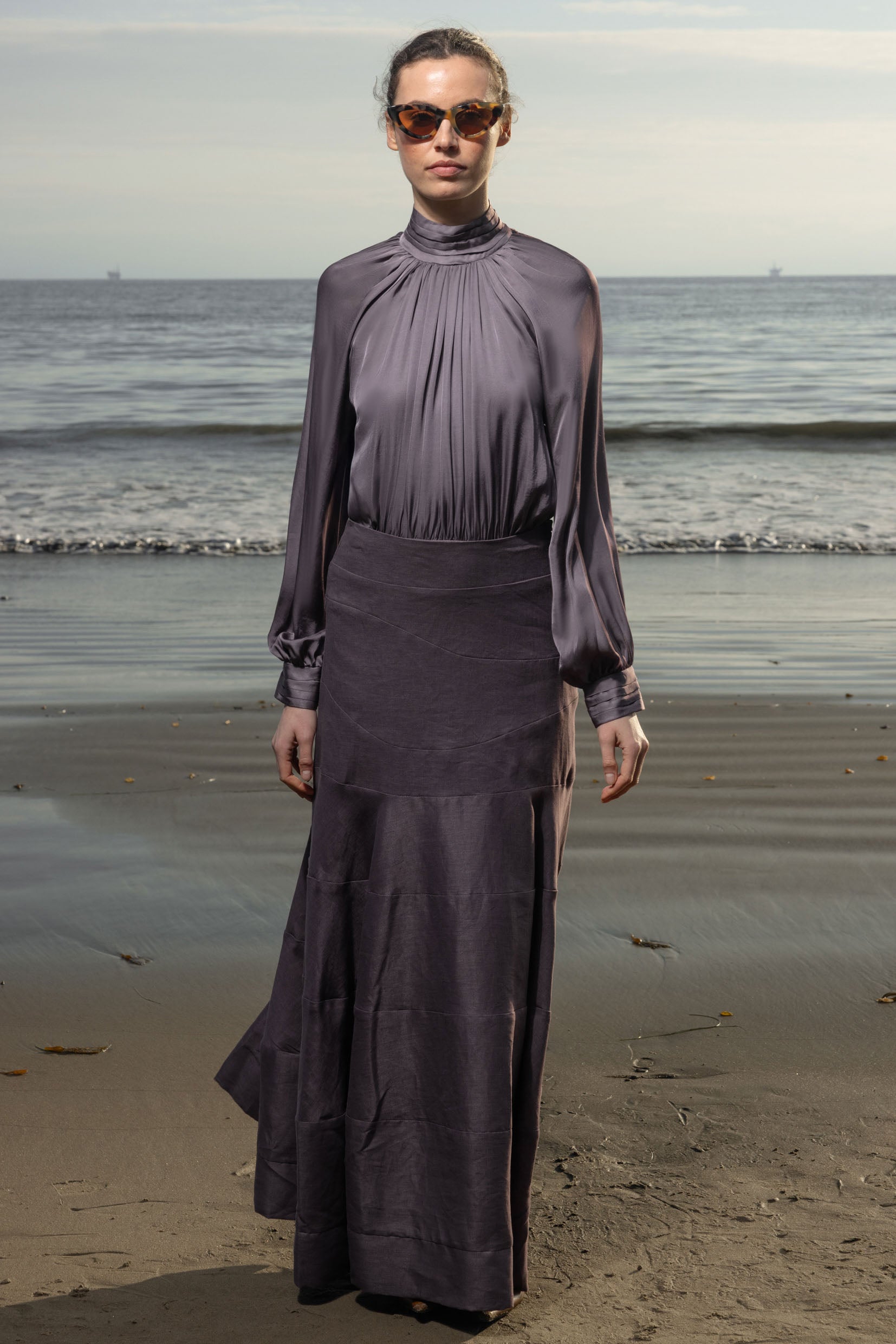 Letter Blouse - Lavender - Heidi Merrick